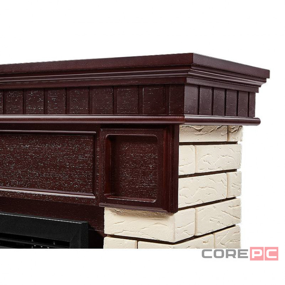 Биокамин Firelight BFP/P-2520, портал Bricks 25 камень бежевый, шпон темный дуб
