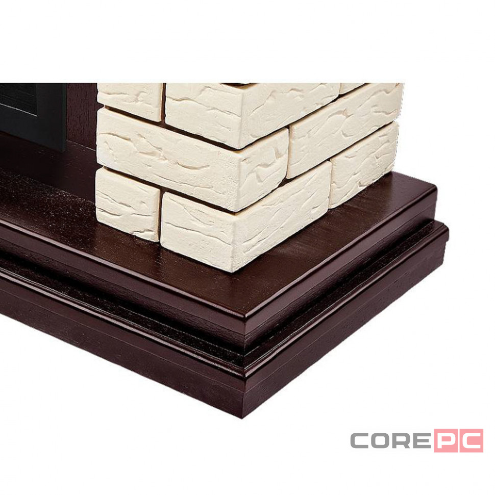 Биокамин Firelight BFP/P-2520, портал Bricks 25 камень бежевый, шпон темный дуб