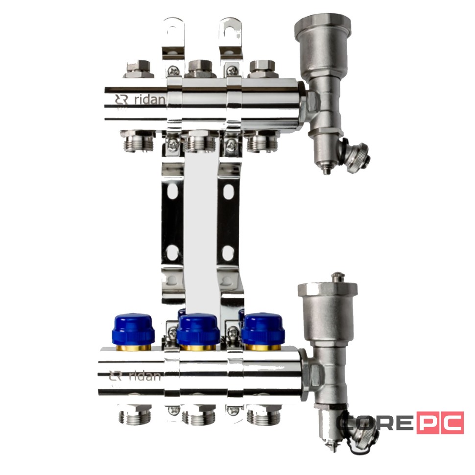 Группа коллекторная РИДАН FHF-12R set: коллектор + кронштейн + торцевая секция