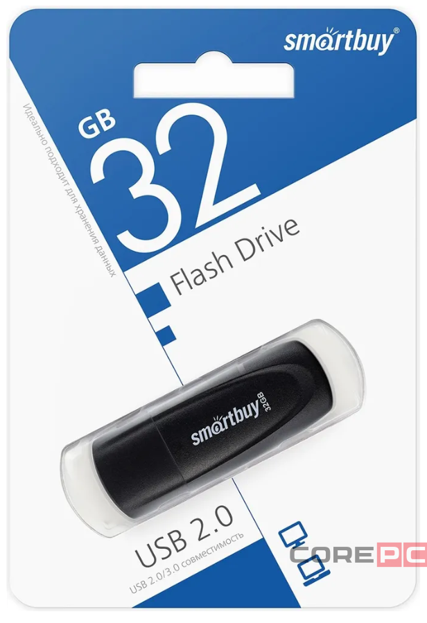 3.0/3.1 USB флеш накопитель Smartbuy 032GB Scout Black (SB032GB3SCK)
