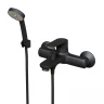 Смеситель для ванны MIXLINE МЛ14-01 ЧЕРНЫЙ, рычажное управление, цвет черный