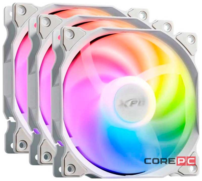 Комплект вентиляторов для корпуса ADATA XPG VENTO120ARGBPWM3C-WHCWW