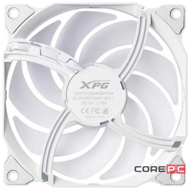 Комплект вентиляторов для корпуса ADATA XPG VENTO120ARGBPWM3C-WHCWW