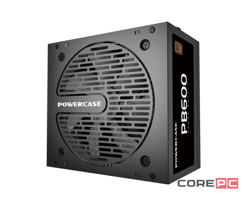 Блок питания Powercase 600W PB600 Black (PS-600B-DC)