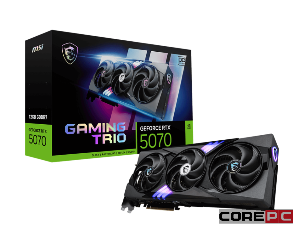 Видеокарта MSI (G5070-12GTC) GeForce RTX 5070 12G GAMING TRIO OC