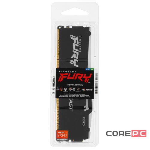 Оперативная память 32 Gb 5600 MHz Kingston FURY Beast RGB EXPO Black (KF556C36BBEA-32)