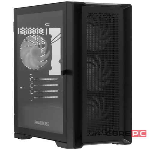 Компьютерный корпус Powercase BYTEFLOW Micro TG ARGB Black (CAMBFB-A4)
