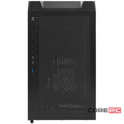 Компьютерный корпус Powercase BYTEFLOW Micro TG ARGB Black (CAMBFB-A4)