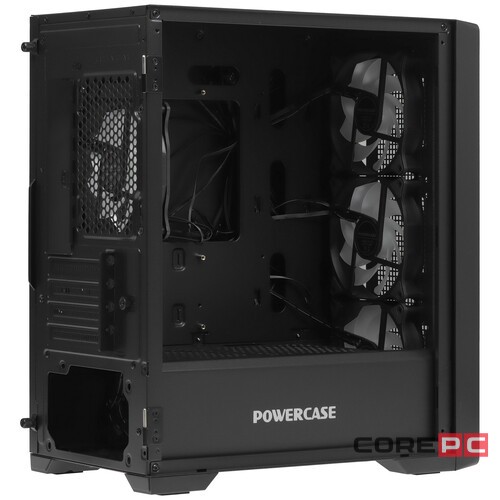 Компьютерный корпус Powercase BYTEFLOW Micro TG ARGB Black (CAMBFB-A4)