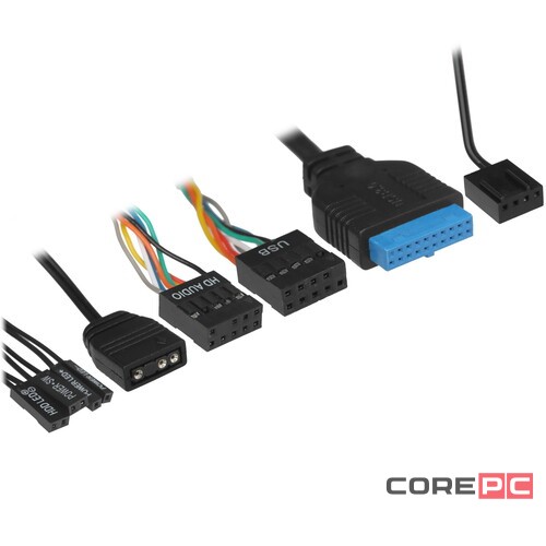 Компьютерный корпус Powercase BYTEFLOW Micro TG ARGB Black (CAMBFB-A4)