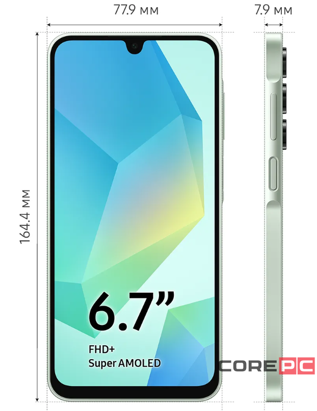 Samsung Galaxy A16 4/128Gb (SM-A165F/DS) (Light Green)