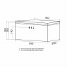 Тумба для ванной ВЕКТОР-90 подвесная  под раковину Марго-90 (MIXLINE) (ПВХ)