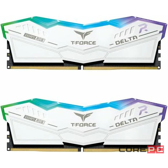 Оперативная память 32 Gb 8000 MHz Team Group T-FORCE DELTA RGB White (FF4D532G8000HC38DDC01)