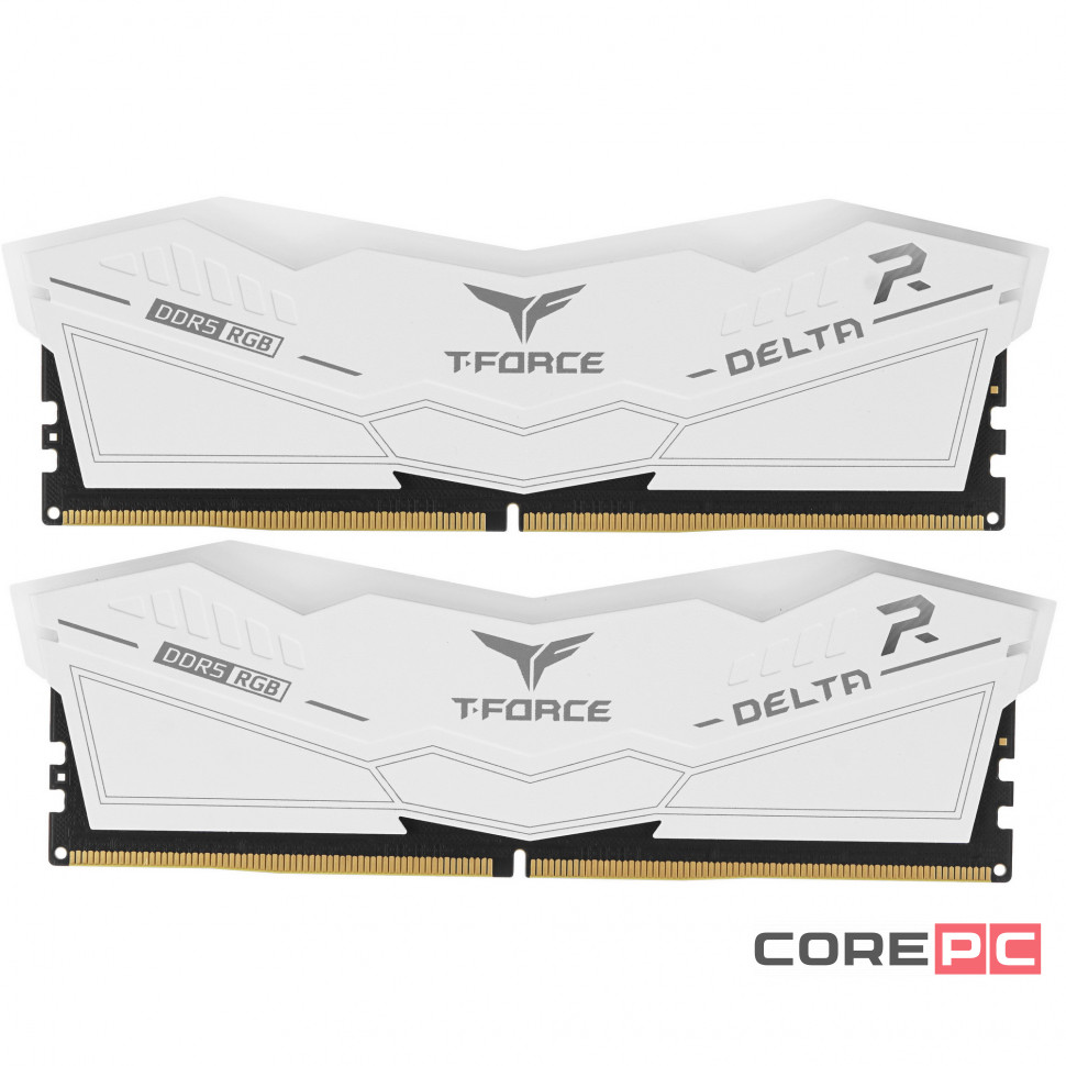 Оперативная память 32 Gb 8000 MHz Team Group T-FORCE DELTA RGB White (FF4D532G8000HC38DDC01)