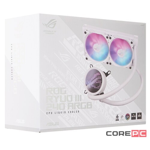 Система жидкостного охлаждения для процессора ASUS ROG RYUO III 240 ARGB White 90RC00J2-M0UAY0