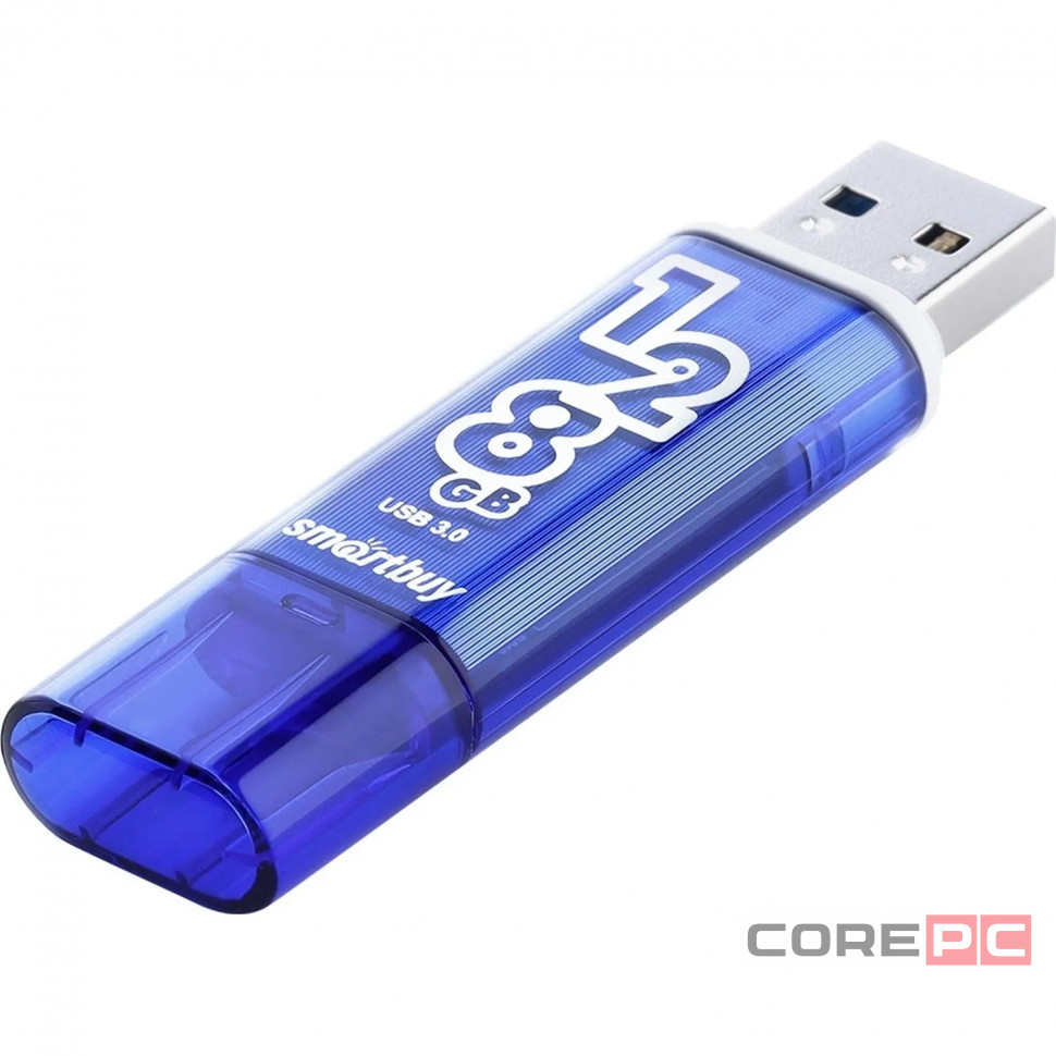 3.0 USB флеш накопитель Smartbuy 128GB Glossy Dark Blue (SB128GBGS-DB)