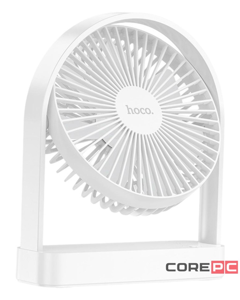 Портативный мини-вентилятор Hoco HX65 белый