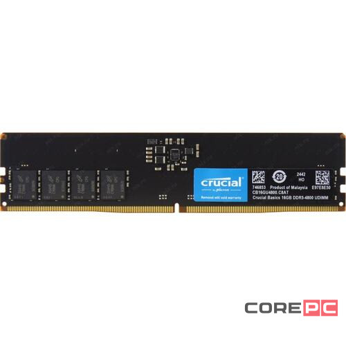 Оперативная память 16 Gb 4800 MHz CRUCIAL Basic (CB16GU4800)