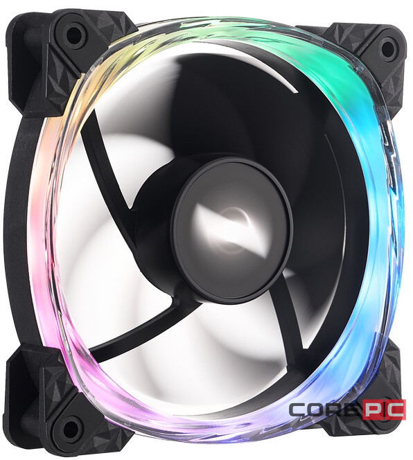 Вентилятор для корпуса 1STPLAYER FS7R Reverse ARGB Black (FS7R-BK)