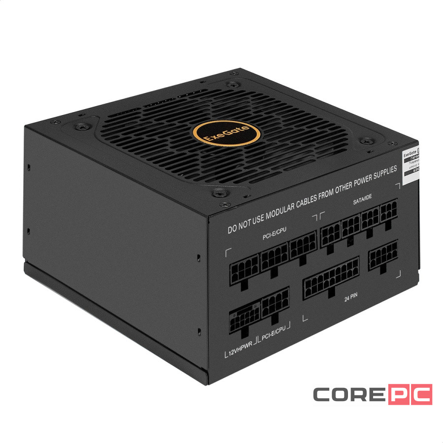 Блок питания ExeGate 1200W (EX297235RUS) 16 Pin (PCIe 5.0 Connector Cable Details)
