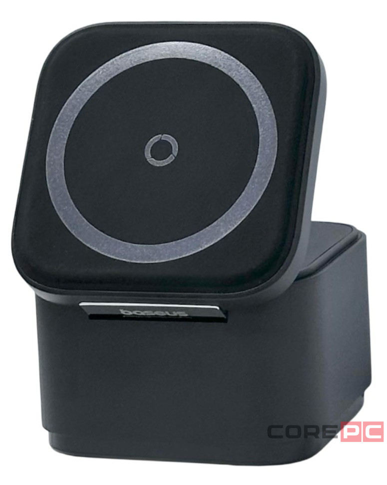 Беспроводная зарядная станция Baseus MagPro 2-in-1 Magnetic Charger 25W черный  P10264100123-01