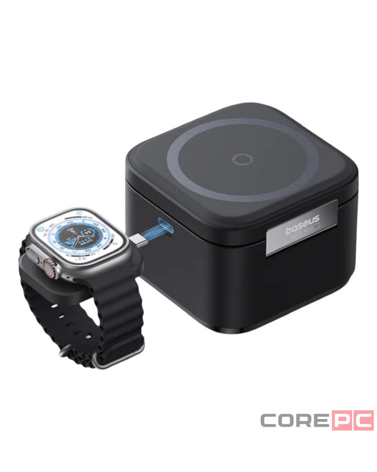 Беспроводная зарядная станция Baseus MagPro 2-in-1 Magnetic Charger 25W черный  P10264100123-01