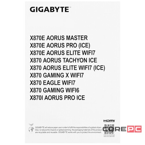 Материнская плата Gigabyte X870E AORUS PRO