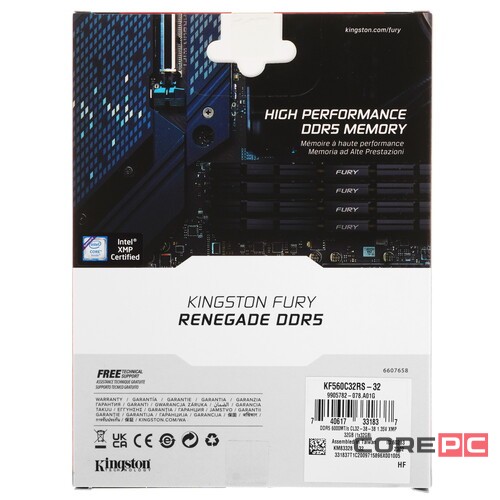 Оперативная память 32 Gb 6000 MHz Kingston FURY Renegade Black-gray (KF560C32RS-32)