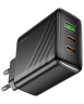 Сетевое зар. устр. Hoco CS26A 1USB3.0/2C 45W черное