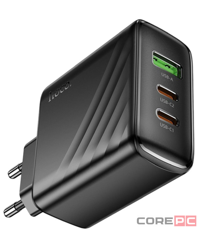 Сетевое зар. устр. Hoco CS26A 1USB3.0/2C 45W черное