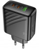 Сетевое зар. устр. Hoco CS26A 1USB3.0/2C 45W черное