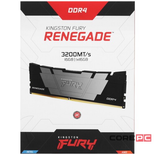 Оперативная память 16 Gb 3200 MHz Kingston FURY Renegade Black (KF432C16RB12/16)