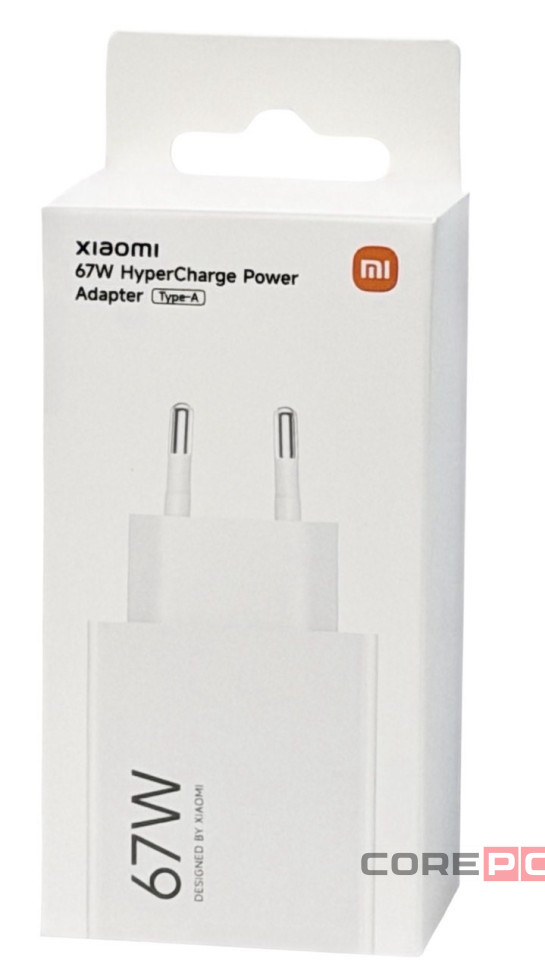 Сетевое зарядное устройство Xiaomi MI 1USB 67W MDY-12E-EF тех.пак белое