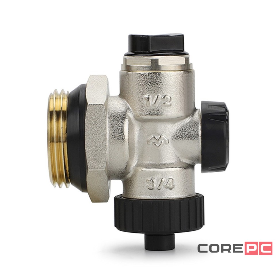 Группа концевая для коллектора VARMEGA VM15906 НР 1quot; с др.вентилем и руч. воздухотв.