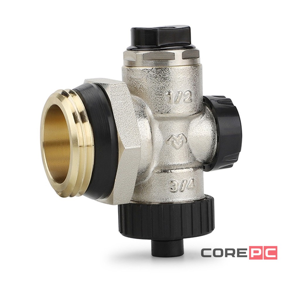 Группа концевая для коллектора VARMEGA VM15906 НР 1quot; с др.вентилем и руч. воздухотв.