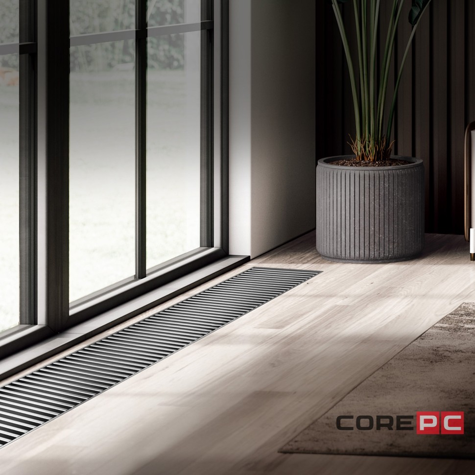 Конвектор внутрипольный Royal Thermo ATRIUM-90/300/2400-DG-U-NA