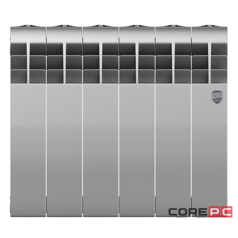 Радиатор Royal Thermo BiLiner 350 /Silver Satin - 6 секц.
