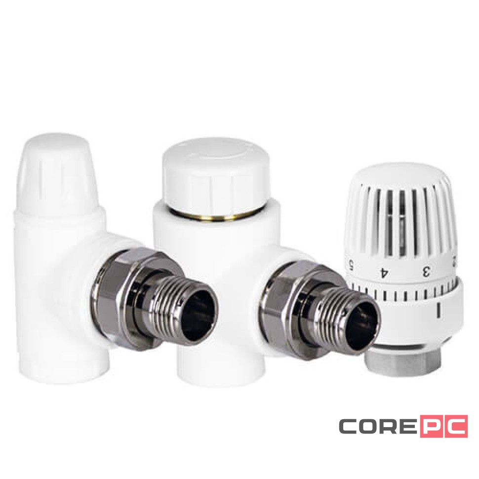 Комплект для радиатора TEBO бел. PP-R №3 1/2 (1/17), 030061111