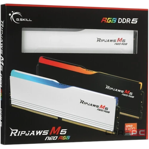 Оперативная память 96 Gb 6000 MHz G.Skill RIPJAWS M5 NEO RGB White (F5-6000J3036F48GX2-RM5NRW)