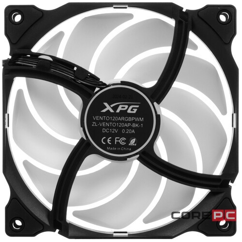 Вентилятор для корпуса ADATA XPG VENTO120ARGBPWM-BKCWW