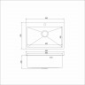 Кухонная мойка MIXLINE 552937, Врезная, цвет черный графит