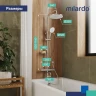Душевая система Milardo термостат ILSSBTHM06 Идеал Спа (Ideal Spa) лейка тропический душ, хром