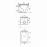 Унитаз подвесной WAVE 550505 безободковый, с сиденьем, микролифт, цвет черный