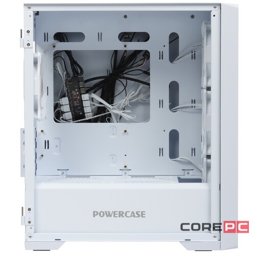 Компьютерный корпус Powercase BYTEFLOW Micro ARGB TG White (CAMBFW-A4)