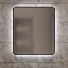 Зеркало MIXLINE Инканто 600х700 (ШВ) бесконтактный сенсор, светодиодная подсветка,черная окантовка