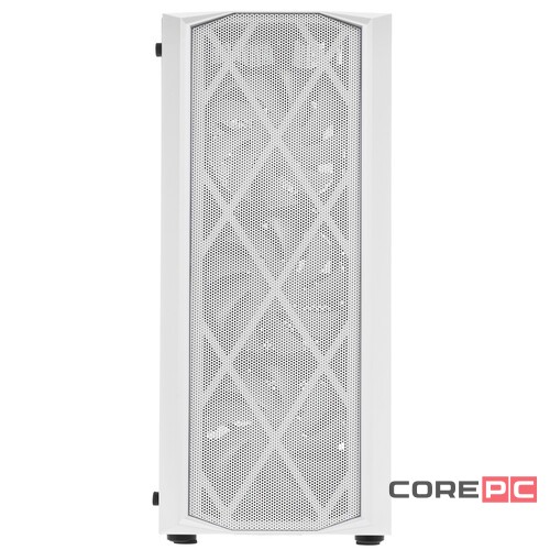 Компьютерный корпус Powercase RHOMBUS MESH X4 TG LED White CMRMW-L4