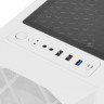 Компьютерный корпус Powercase RHOMBUS MESH X4 TG LED White CMRMW-L4