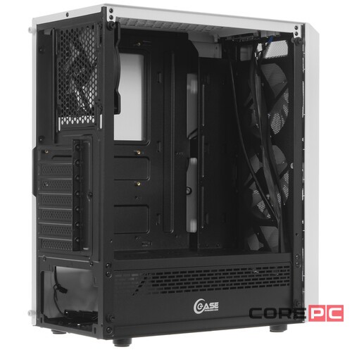 Компьютерный корпус Powercase RHOMBUS MESH X4 TG LED White CMRMW-L4