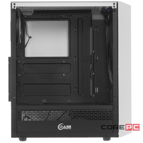 Компьютерный корпус Powercase RHOMBUS MESH X4 TG LED White CMRMW-L4