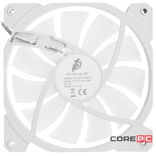 Вентилятор для корпуса 1STPLAYER F1-PLUS White F1-PLUS-WH bulk